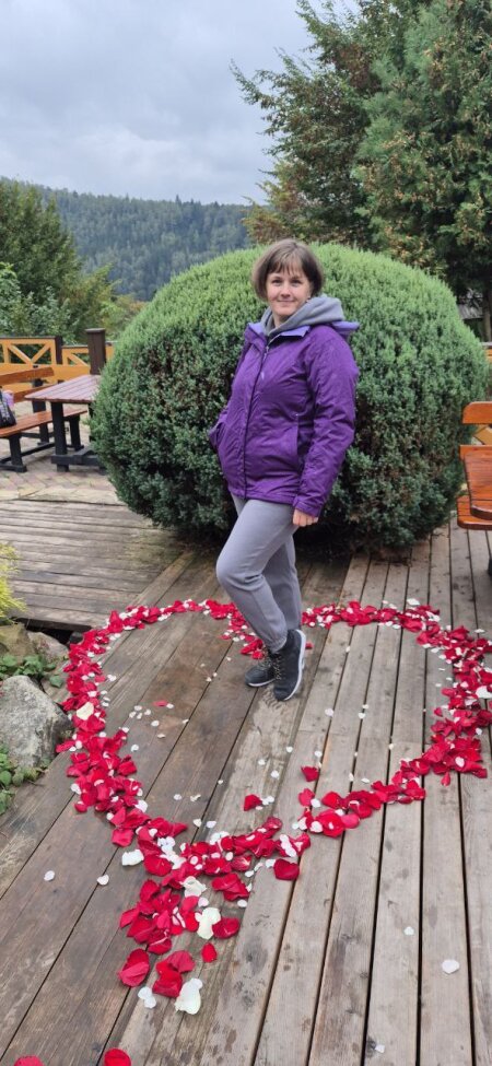 Альона Громик в Карпатах